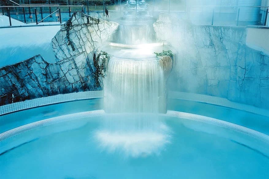 Aachen’s famous thermal baths, known for their healing waters and grand architecture.