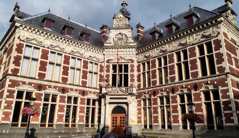 The historic, ornate main building of Utrecht University.